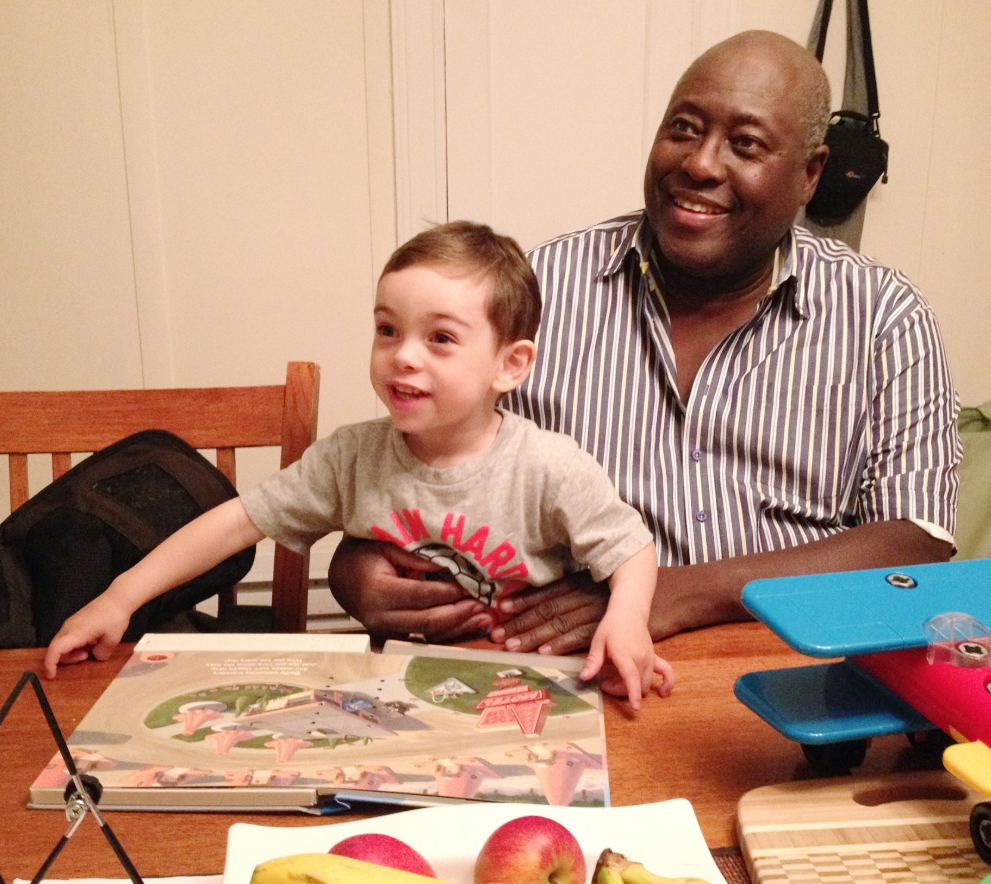 Jacques Toussaint et son petit fils Jérémie